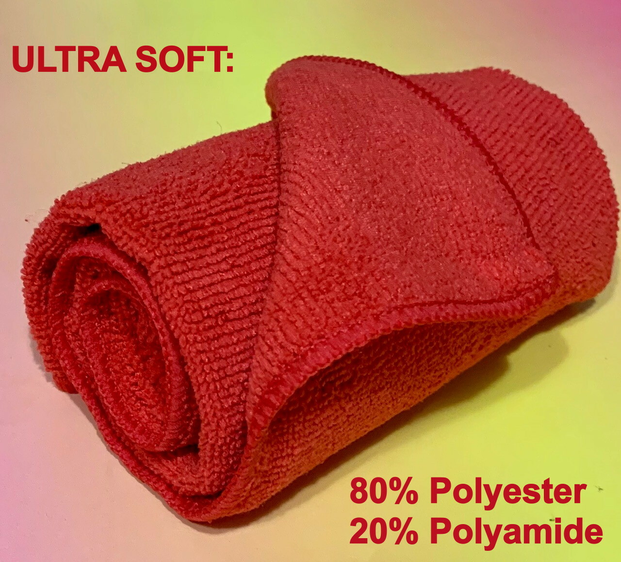 3 COLOR (16″X16″) MICROFIBER TOWELS CLOTH: CLEANING DETAILING POLISHING KITCHEN