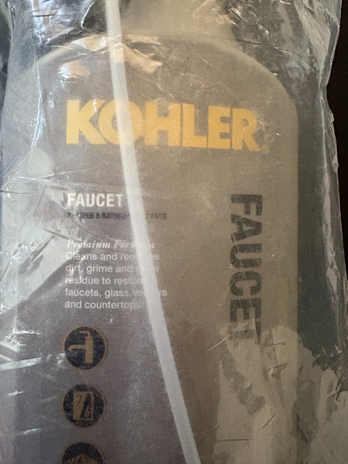 Kohler K-EC23723-NA Kitchen and Bathroom Cleaner, Cleans faucets J2