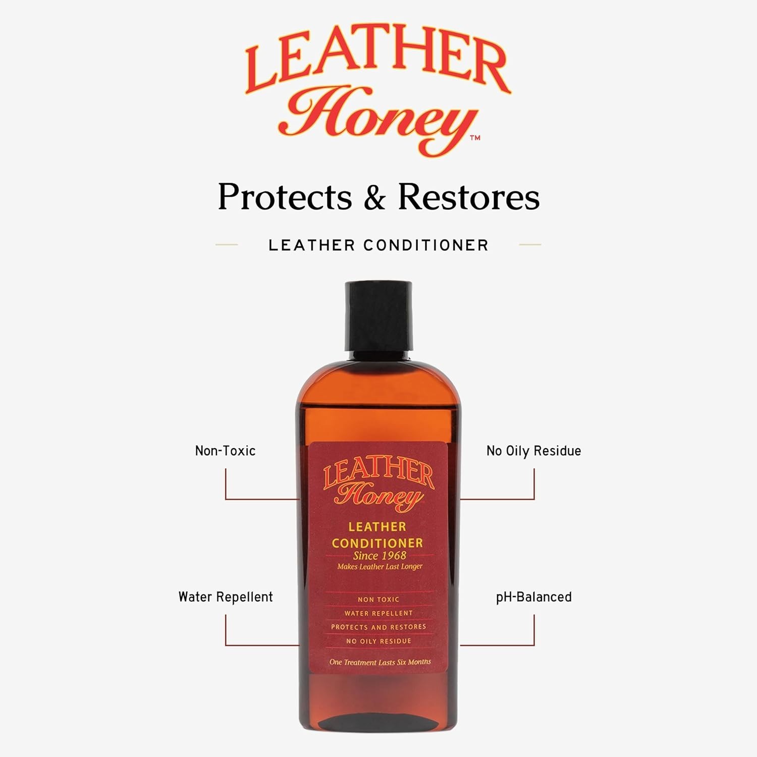 Leather Conditioner 8 Fl Oz for Furniture Shoes Auto Bags Tack