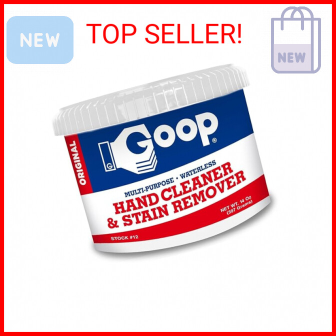 Goop Multi-Purpose Hand Cleaner- Waterless Hand Degreaser, Laundry Stain Remover