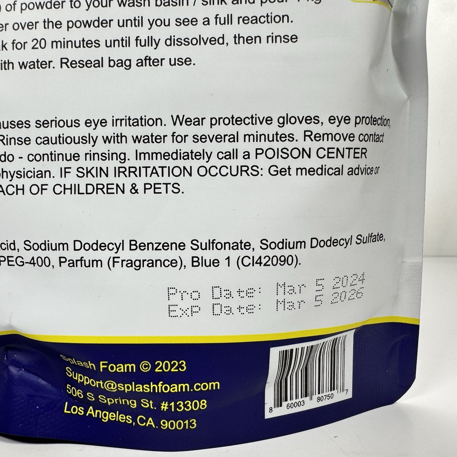 Splash Foaming Advanced Cleaner Lot Of 2 Each 350g / 12.35 Oz Exp 03/2026 Sealed