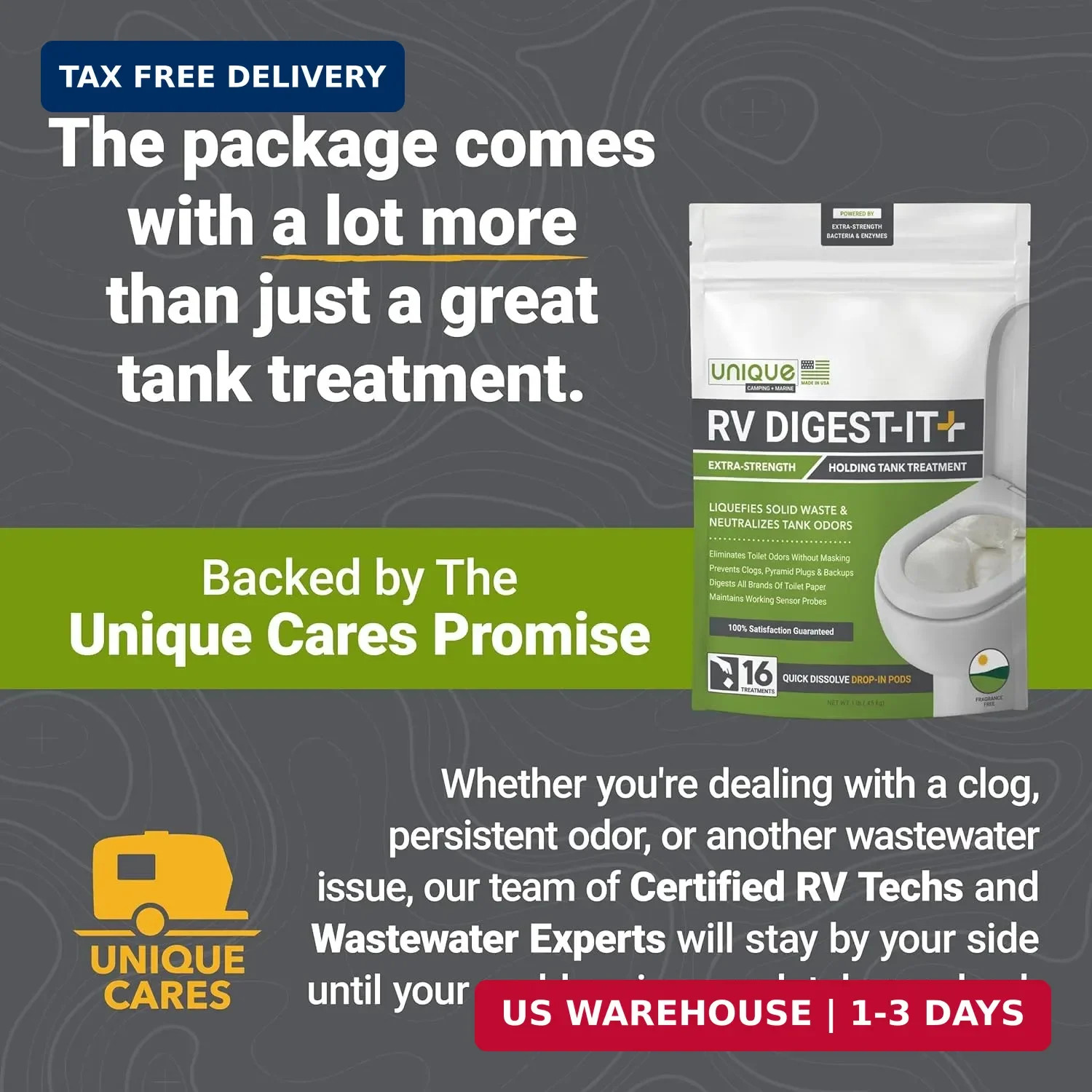 Unique RV Digest-It Ultra RV Tank Treatment Pods – 16 Treatments, Breaks Down Wa