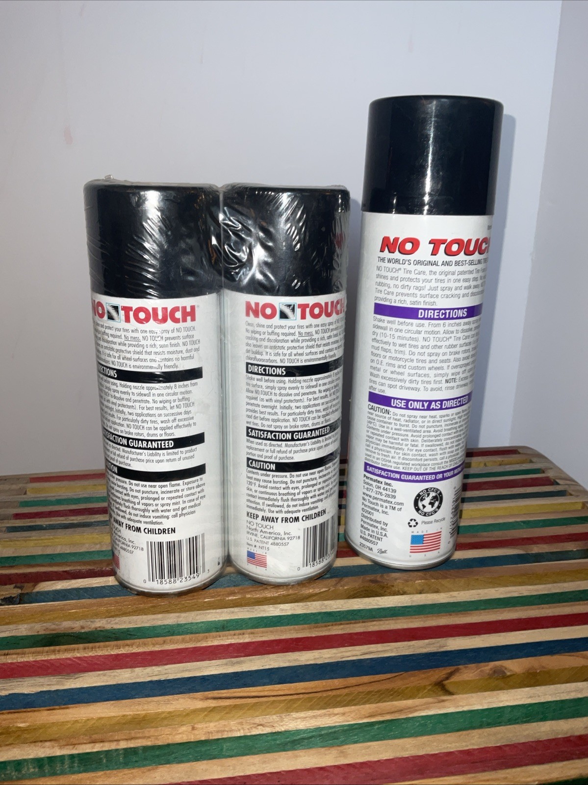 No Touch 15 Oz. Aerosol Spray Tire Cleaner Pack of 3 NO TOUCH NTBP15-6