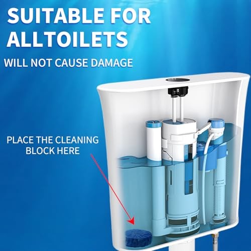 Septic Safe Toilet Cleaner Tablets, Stain Remover & Deodorizer -(PACK) 30