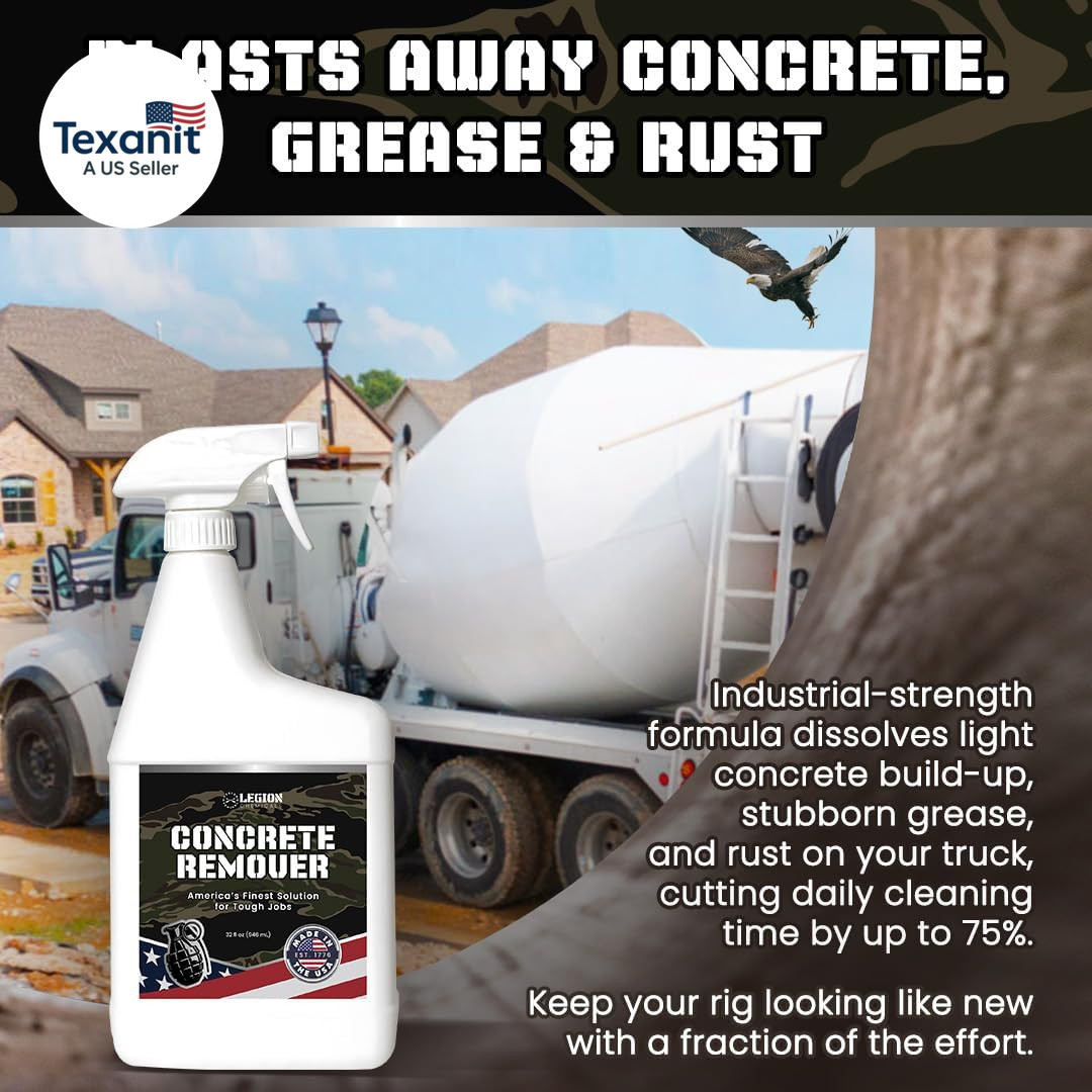 Heavy Concrete Remover – Dried Concrete & Cement Dissolver (Non-Corrosive, Biode