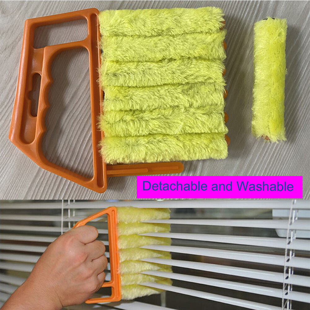 Microfibre Window Conditioner Blind Brush Duster Dirt Clean Cleaner Tool US