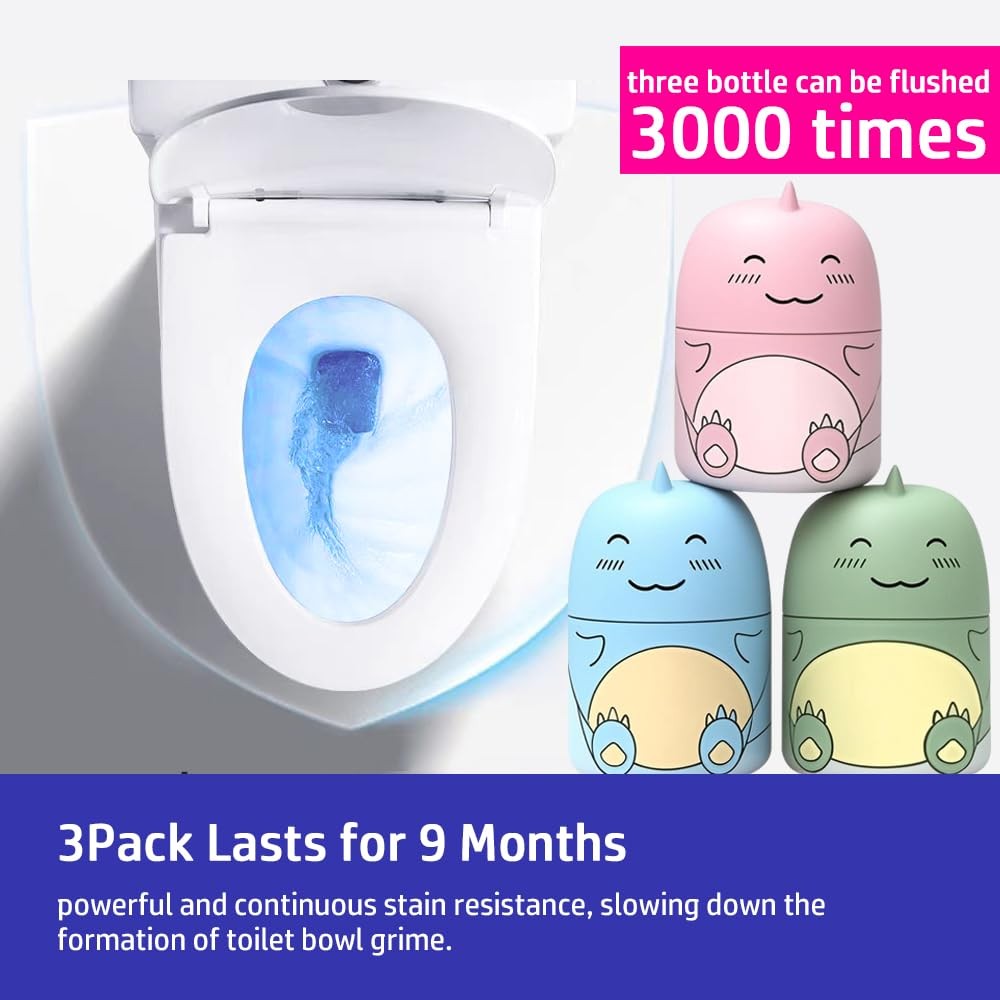 Toilet Bowl Cleaner Tank Drop In Effervescent Tablets Cute Long Lasting 90 Days