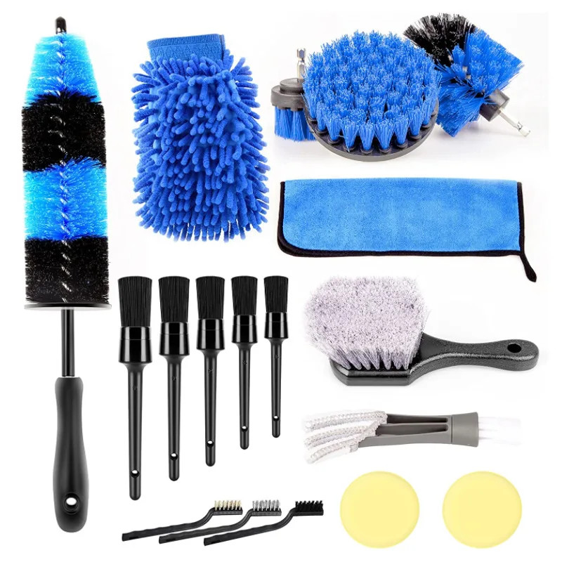UNTIOR Electric Drill Brush Attachment Set Power Scrubber Brush Car Polisher
