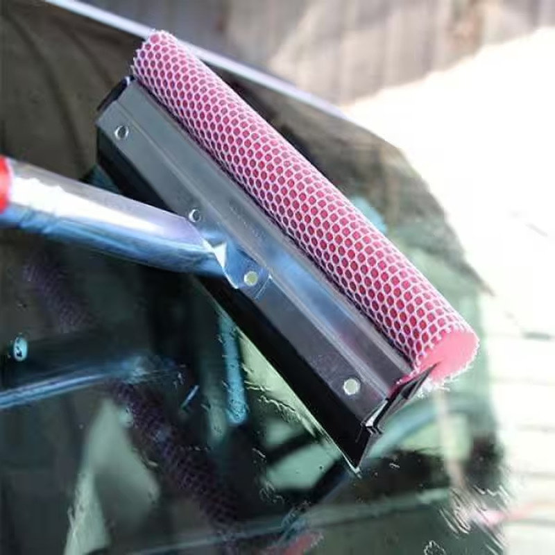 Auto Squeegee Scrubber with 16 In. Handle