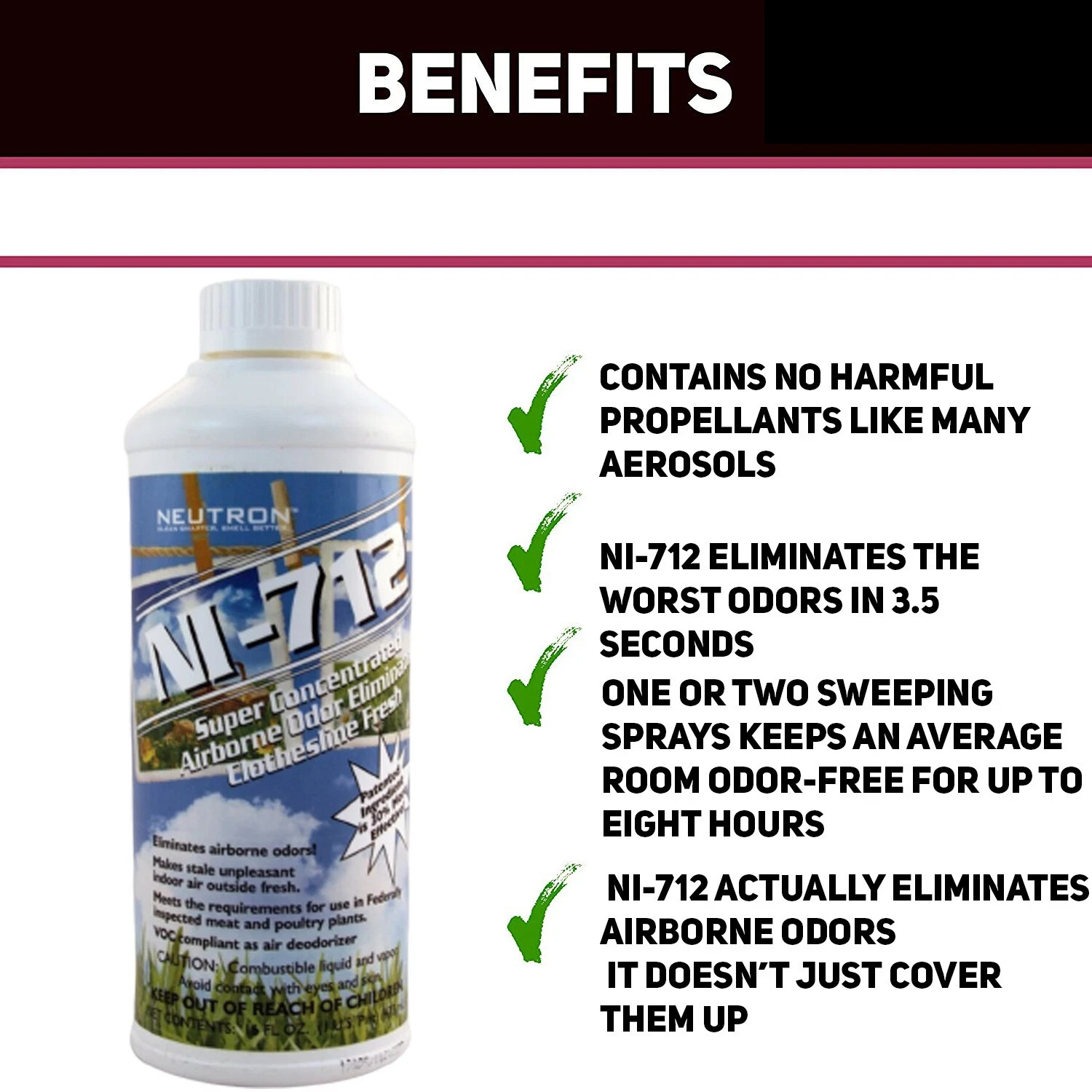 Ni-712 Odor Eliminator, Clothesline Fresh, 1 Pint