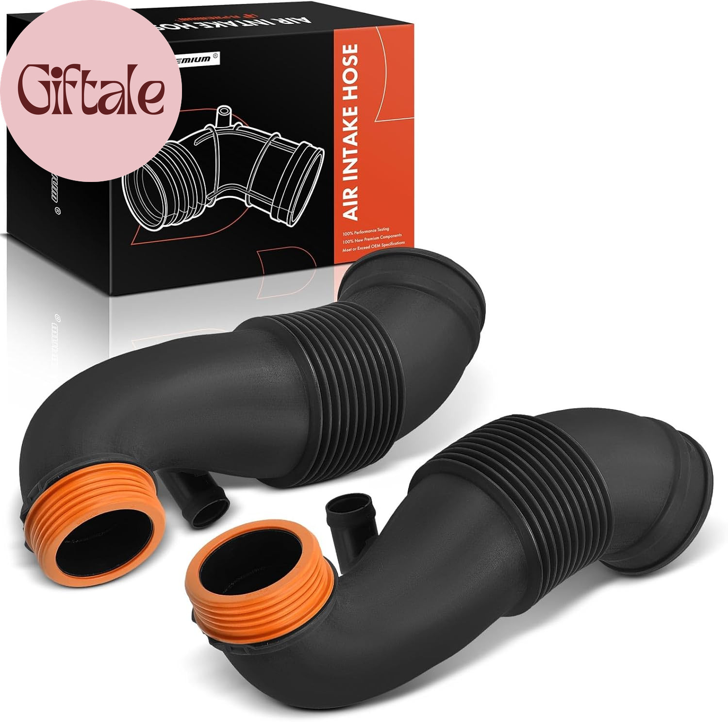 Left and Right Engine Air Clean Intake Tube Hose Compatible with BMW X5 2012-201