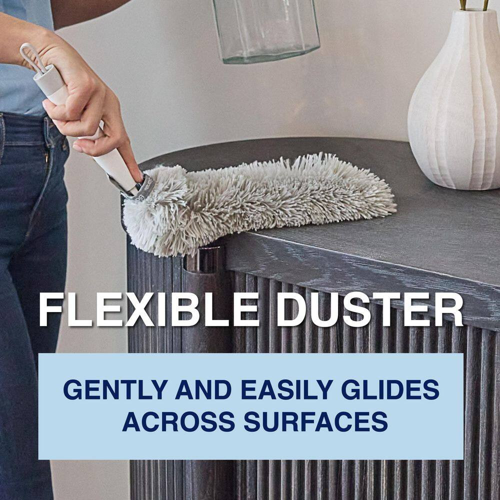 High-Performance Compact Dusting Kit, with 17 In. Handle, Reusable and Disposabl