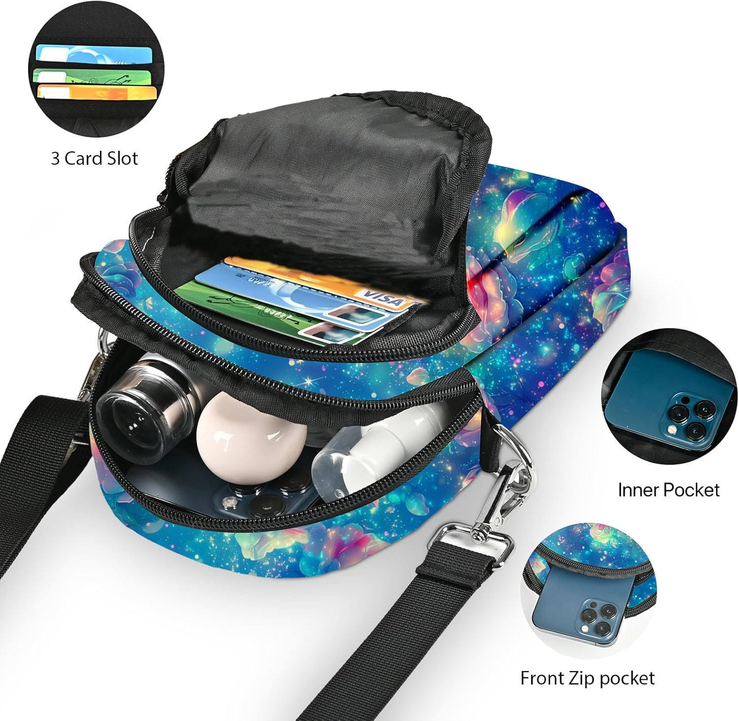 Small Crossbody Bag for Women Cell Phone Purse with Adjustable Strap Shoulder Pu