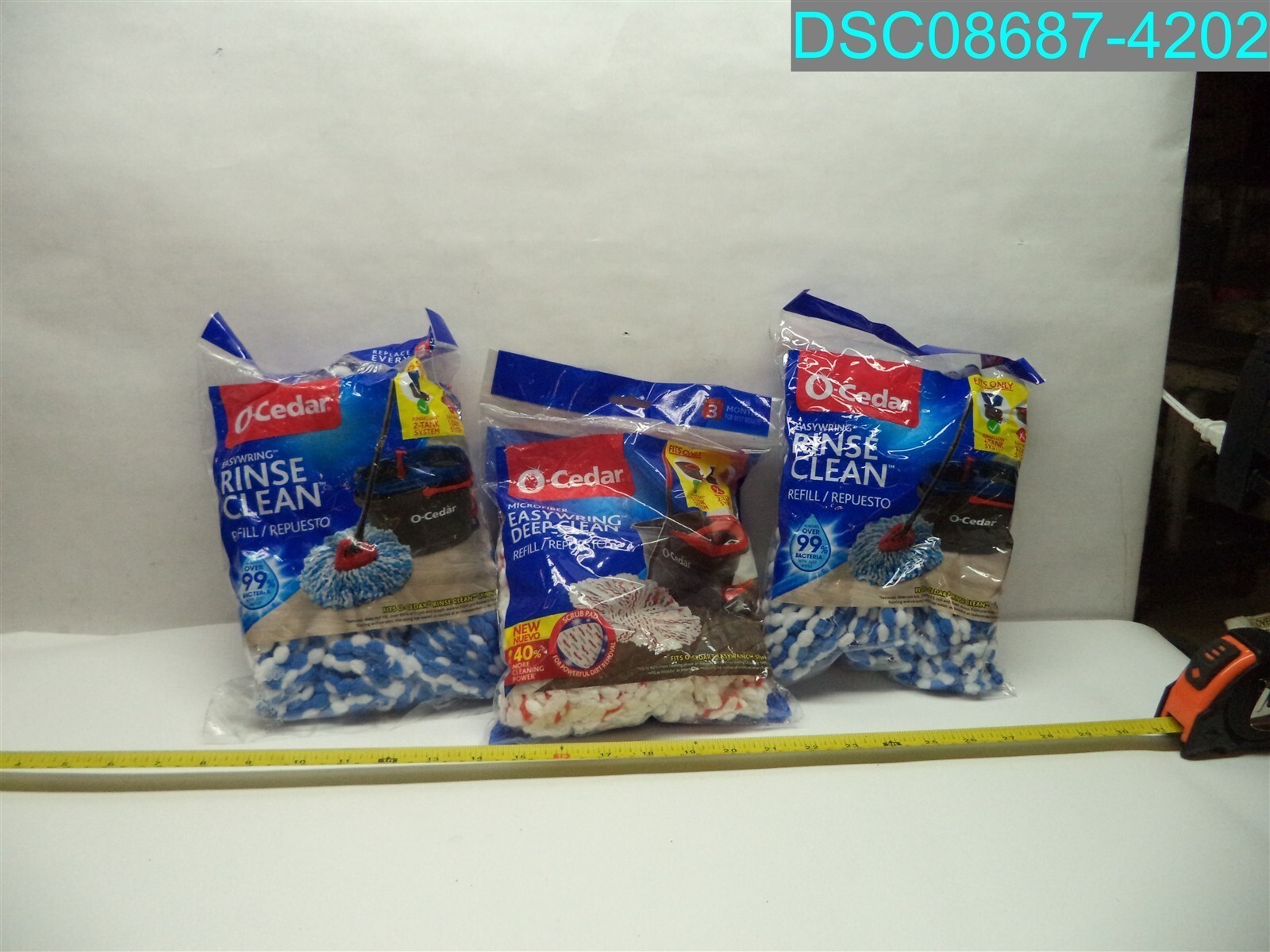 QTY=3: O-Cedar EasyWring Rinse Clean Mop Refill – MicroFiber 810020412093