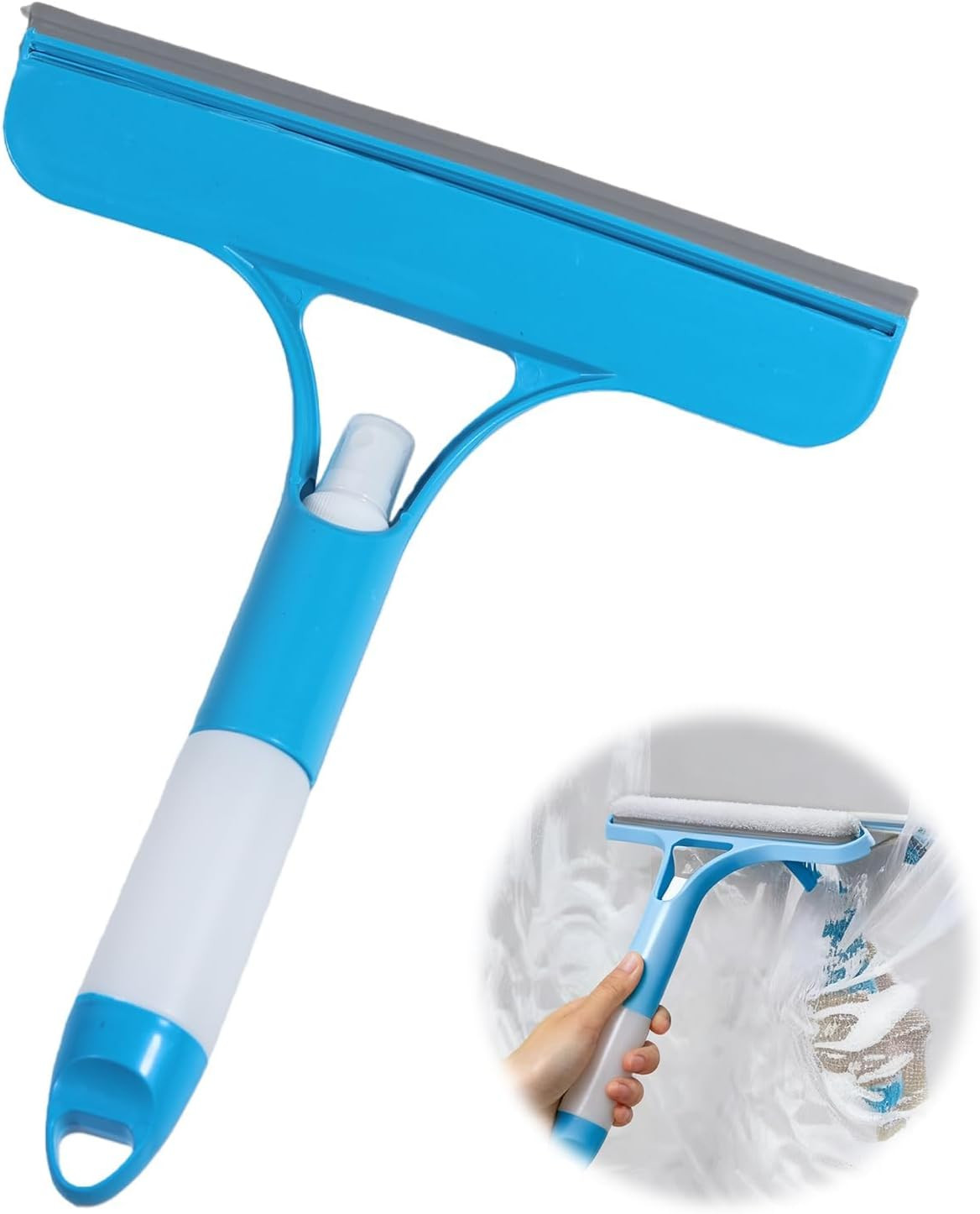 3 in 1 Window Cleaning Scraper with Sprayer, All-Purpose Squeegee for Shower …