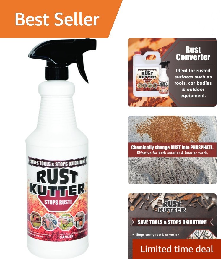Effortless Rust Conversion Spray – 32 Fl Oz with Professional Applicator