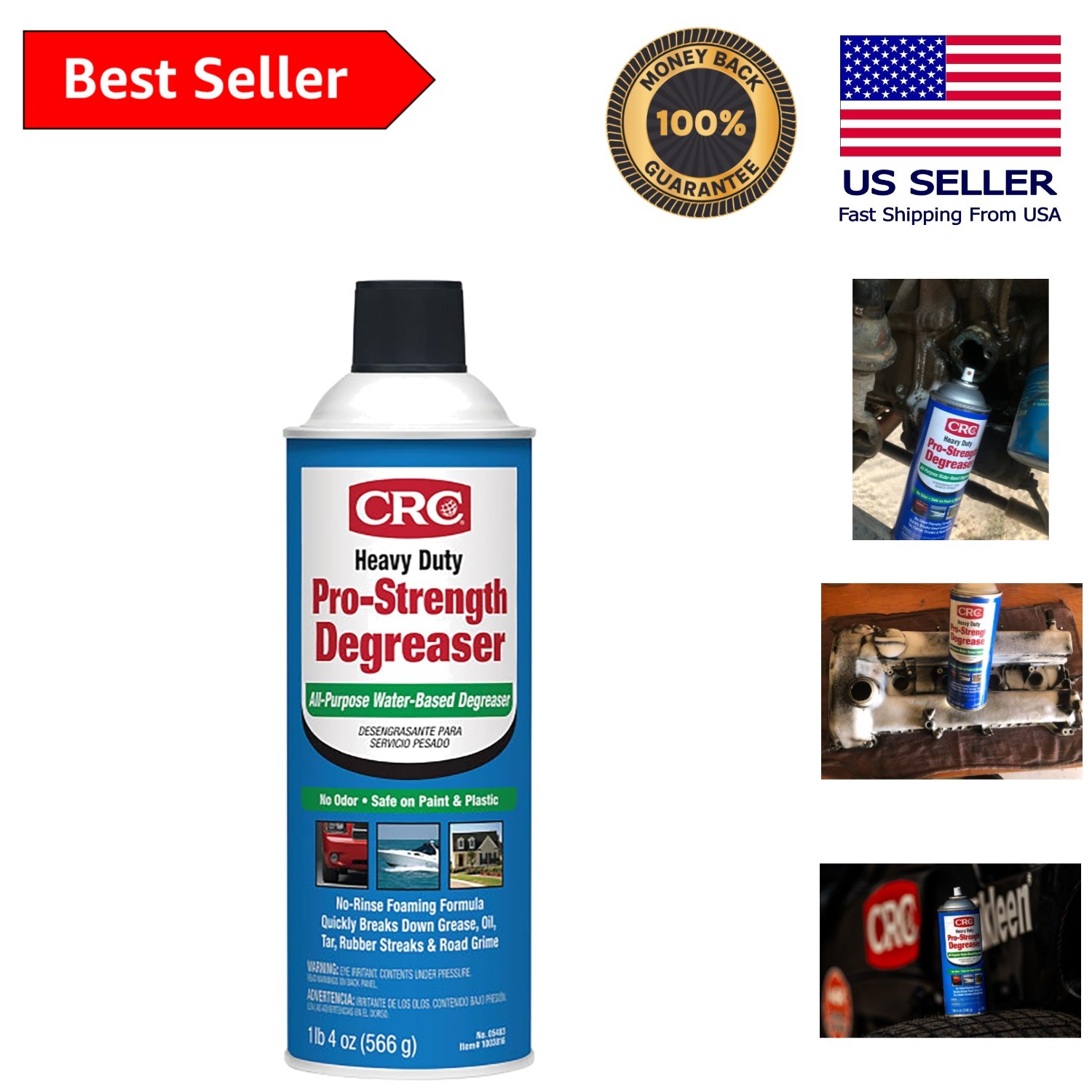 20 oz Heavy Duty Degreaser – Water-Based, Unscented, Multi-Surface Cleaner