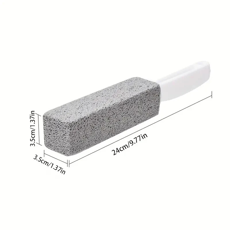 2 Pcs Pumice Stone Cleaning Heavy Duty Handle Toilet Scouring Stain Remover Tool
