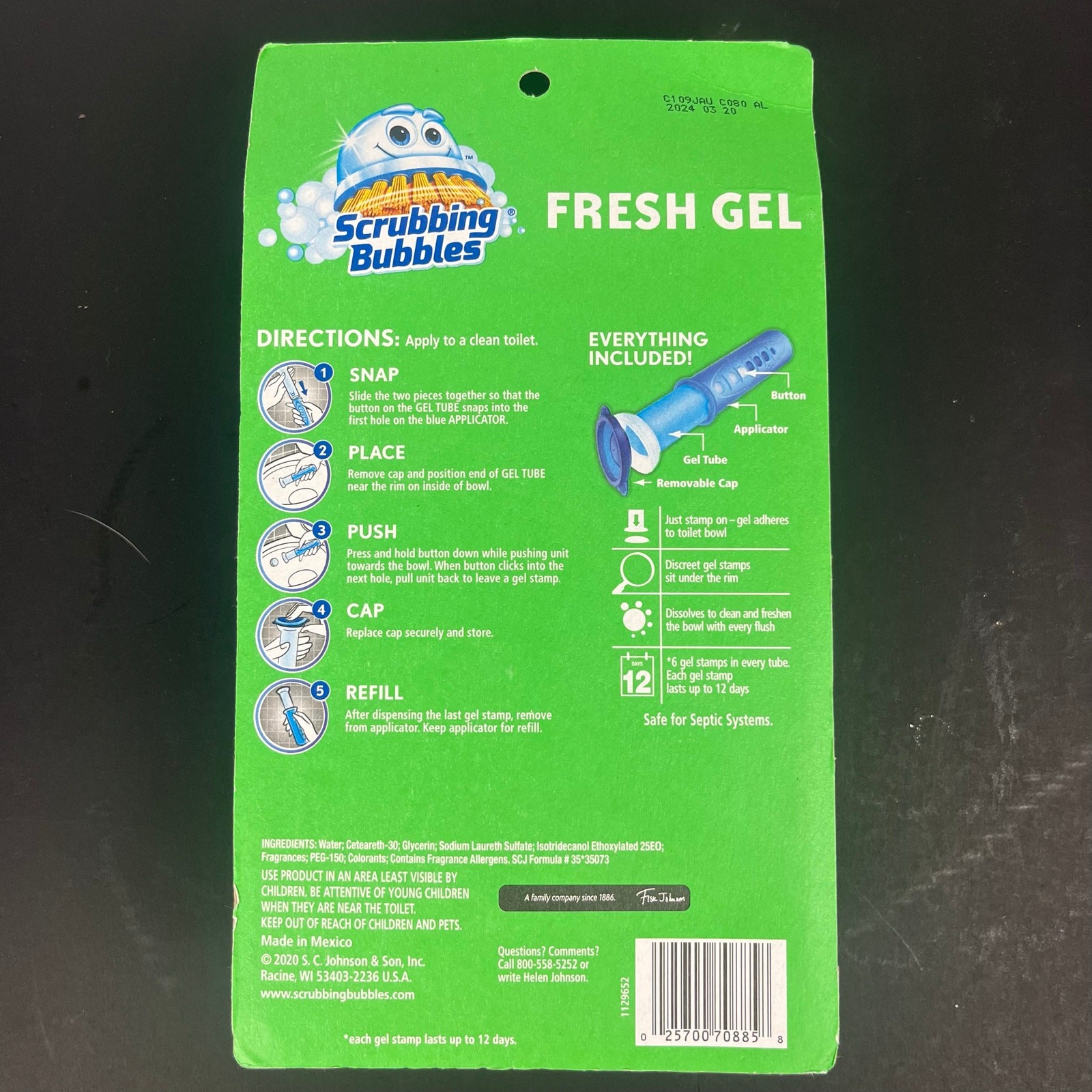 3 Pack – Scrubbing Bubbles Gel Toilet Cleaning Stamp Value Pack
