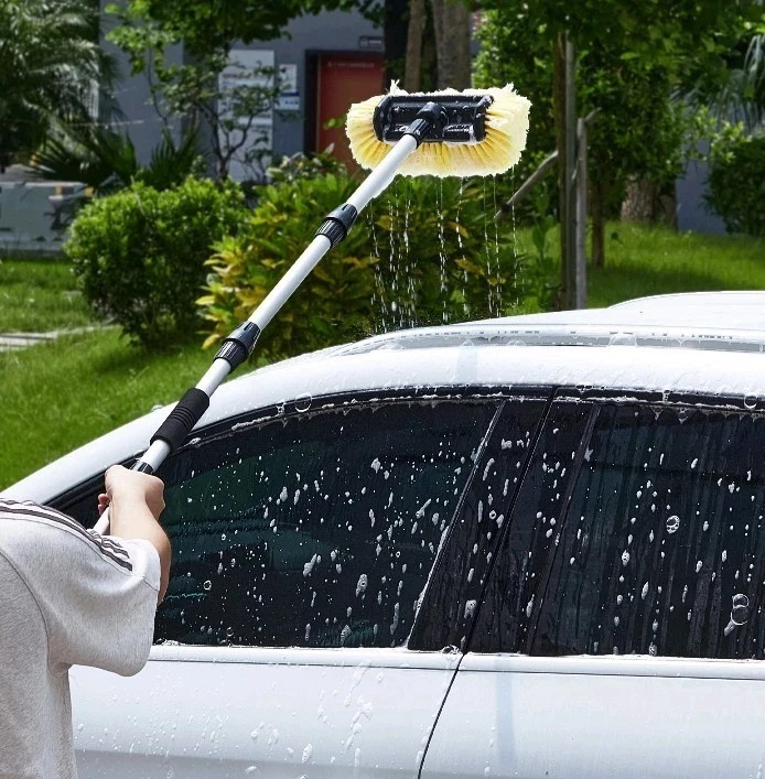 soft bristle car wash brush head- gentle auto cleaning tool