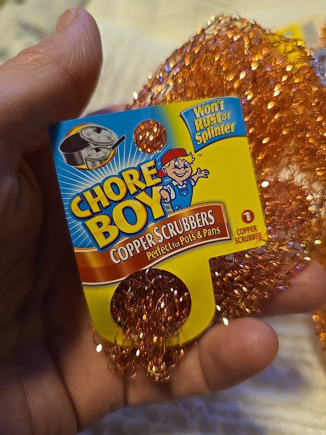 25-Pack Chore Boy Copper Scrubbers Scrubbing Pads, For Pots Pans Stoves & More