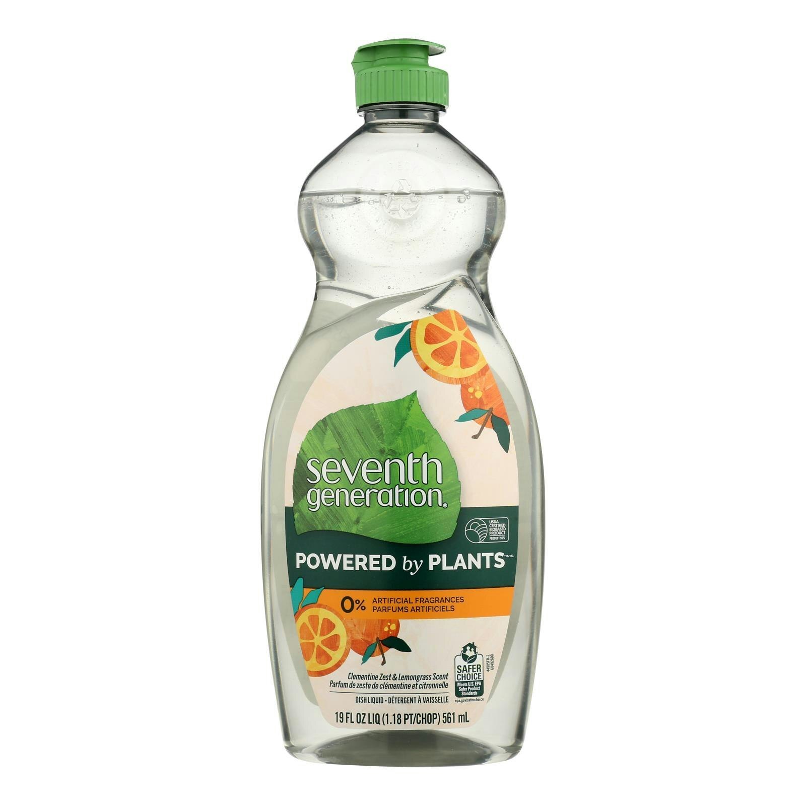 Seventh Generation – Dish Liquid Lemongrass Clementine 19 fl. oz (Pack of 6)