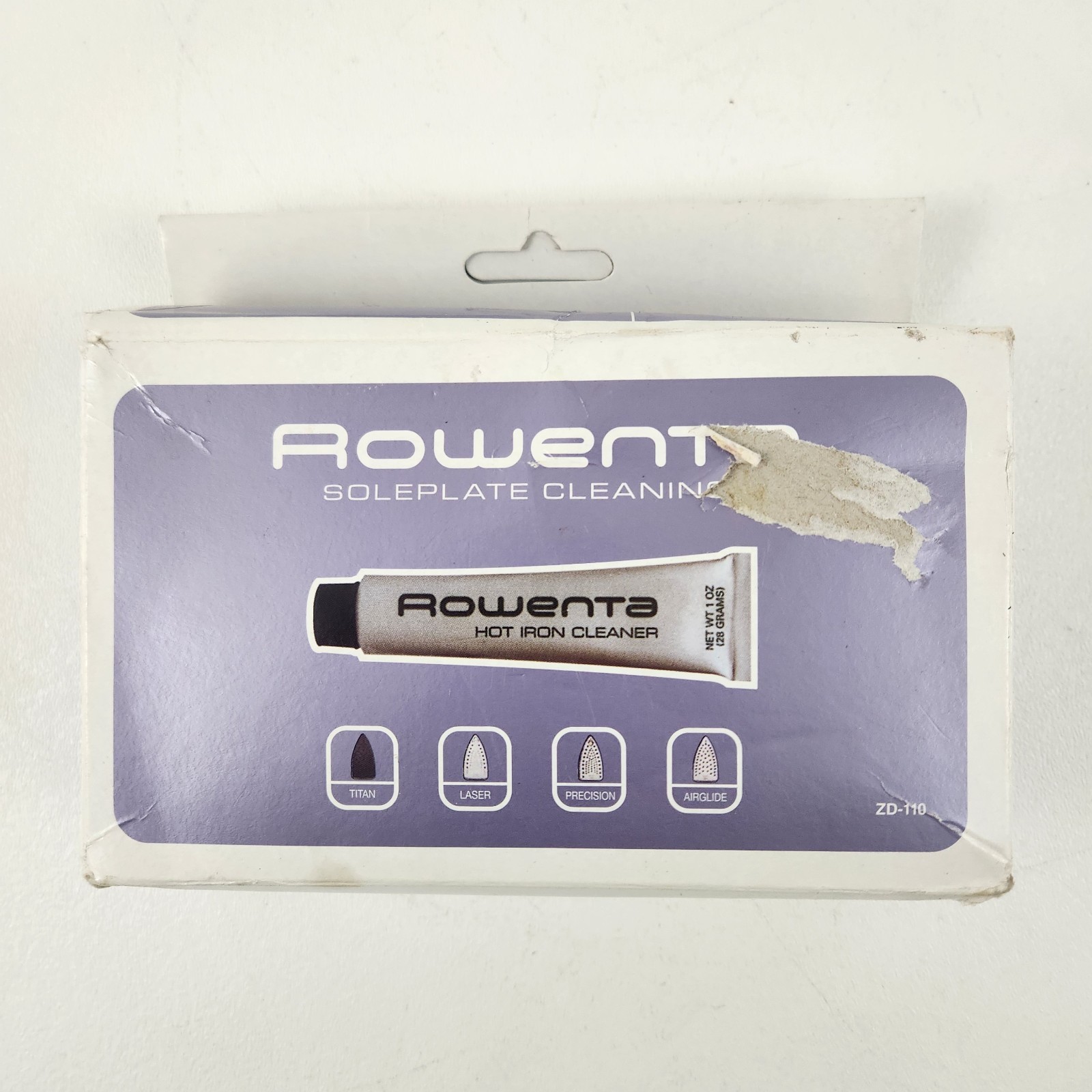 Rowenta Soleplate Cleaner Kit Non Toxic Iron Cleaning Cream and Cloths 1 oz