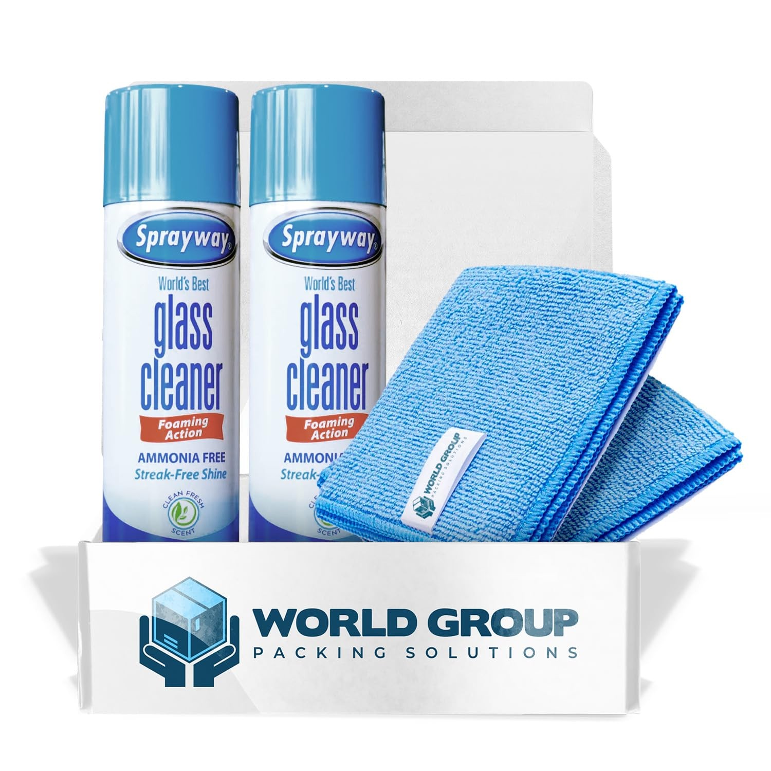 Glass Cleaner Foam, Foaming Action & Spray, 19oz – 2 Pack – Clean Fresh Scent…