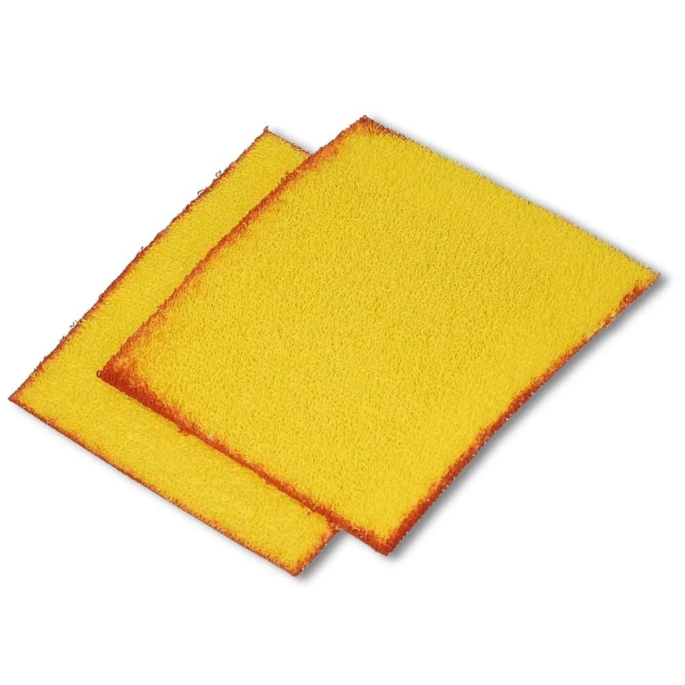 Chore Boy Golden Fleece Scrubbing Cloth, 2 Cloths 2 Count (Pack of 1), Gold
