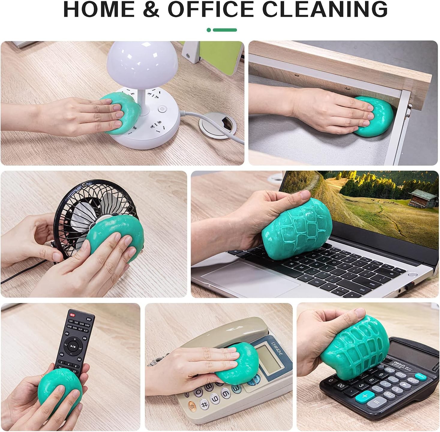 Car Vent Cleaner Gel Dust Remover for Auto Interior Cleaning Tool
