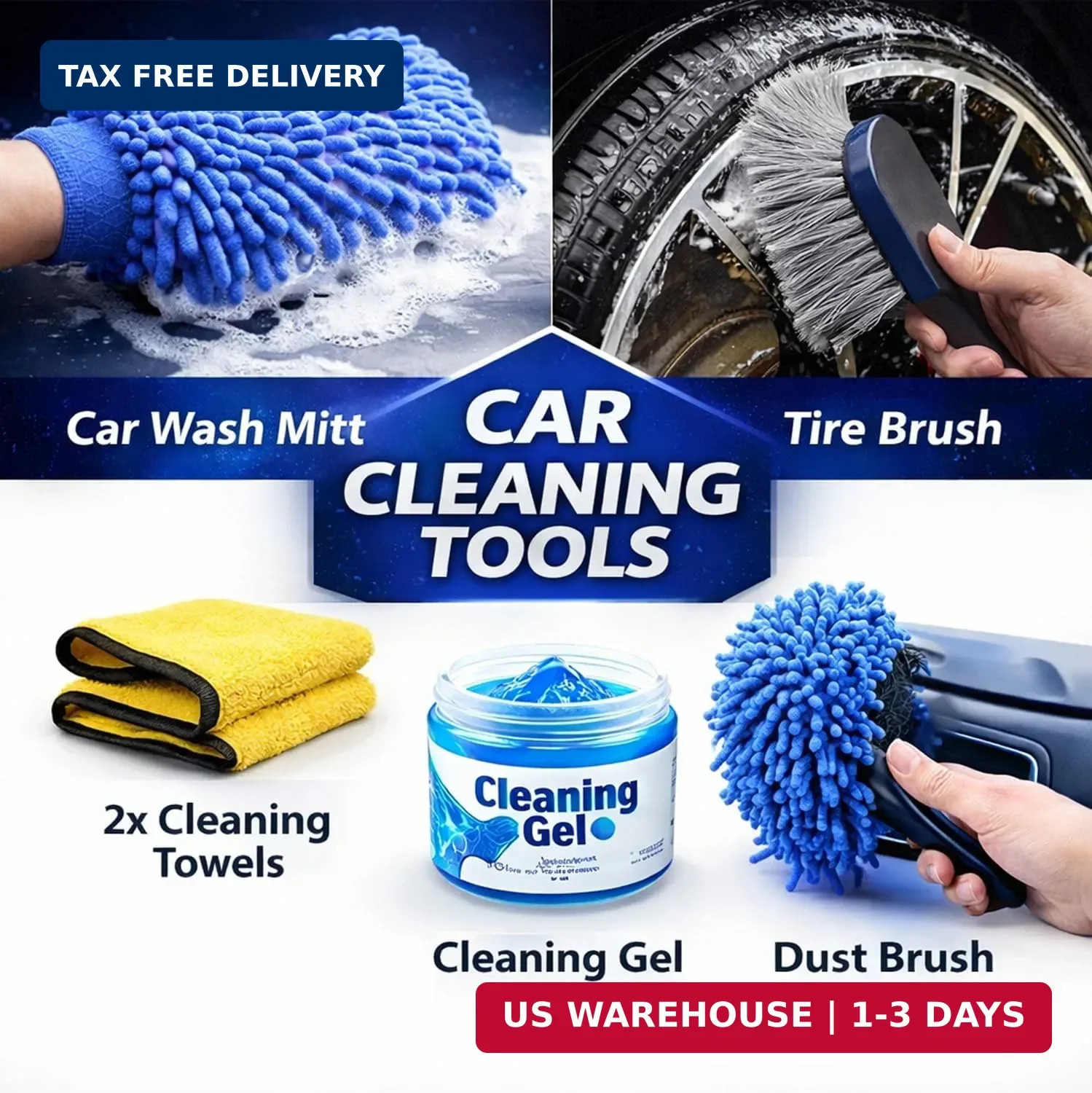 26Pcs Car Detailing Kit, Car Detailing Brush Set, Auto Detailing Drill Brush Set