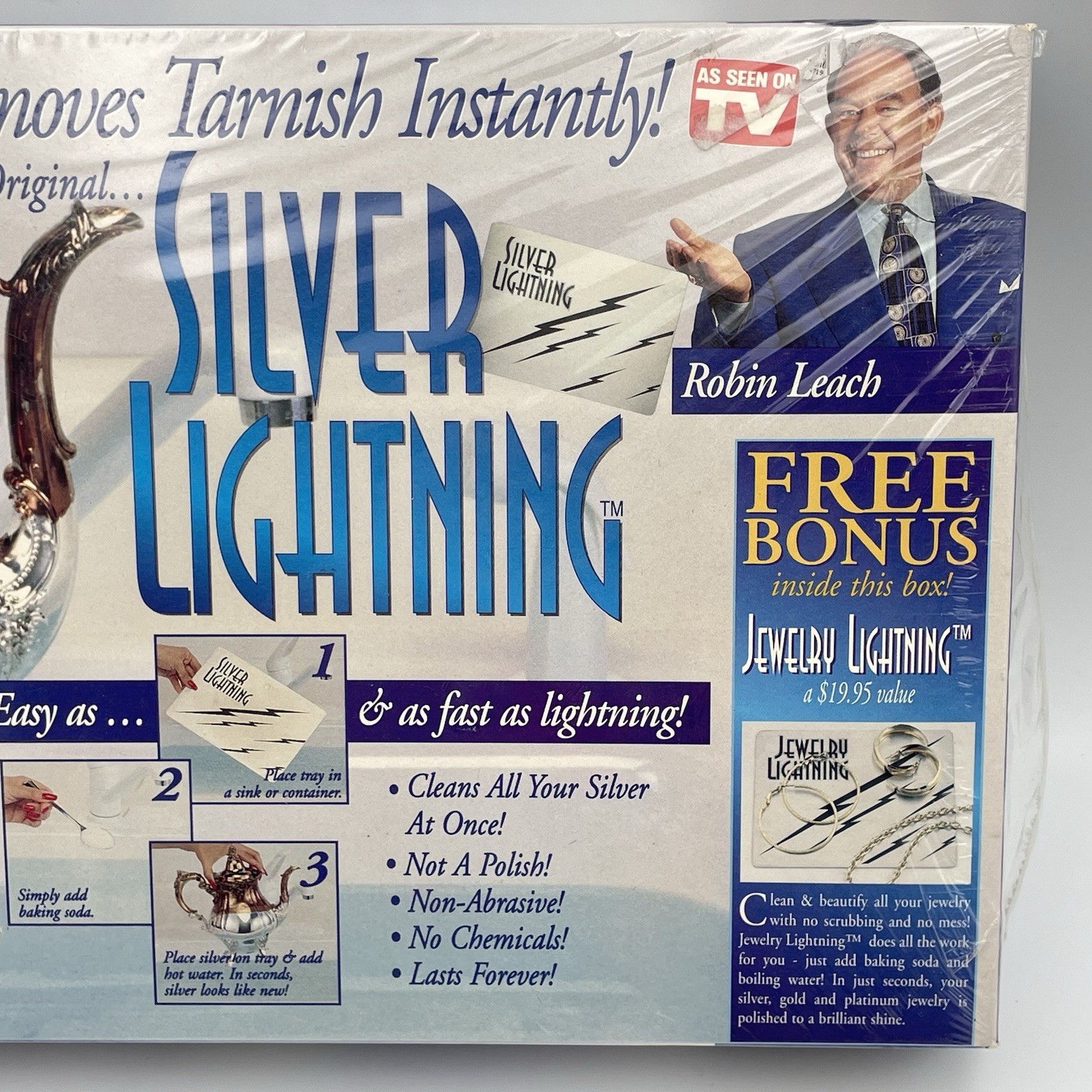 The Original Silver Lightning Tarnish Remover Gold Copper Stainless Steel ASOTV