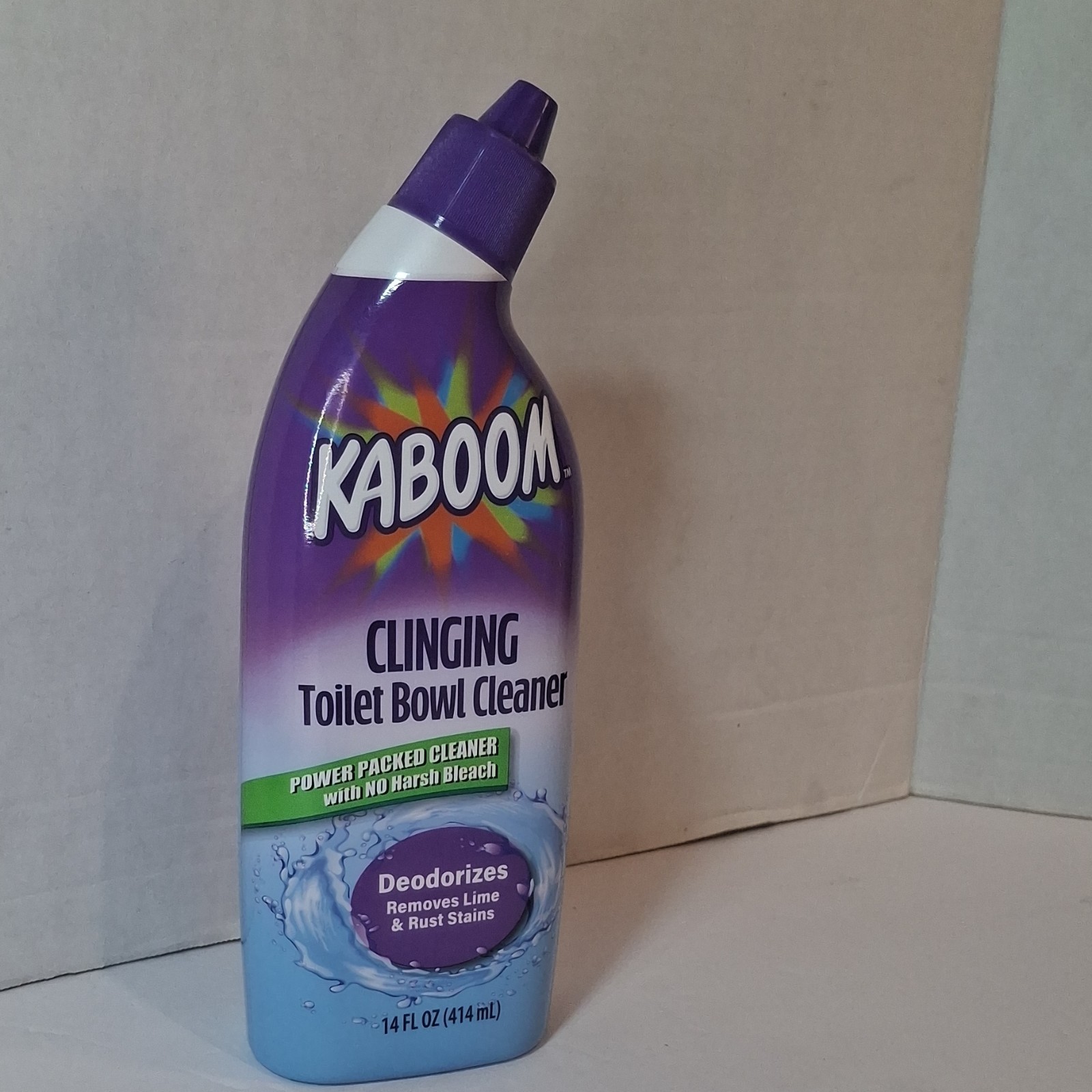 Kaboom Clinging Toilet Bowl Cleaner, Deodorizes, No Harsh Bleach, 14 fl oz