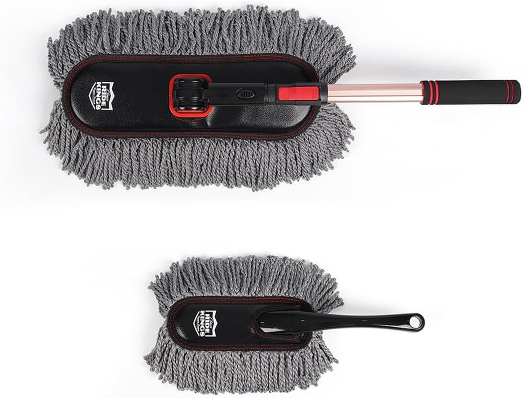 Car Duster Exterior with Extendable Handle, Scratch Free Auto Wash Brush Mop, In