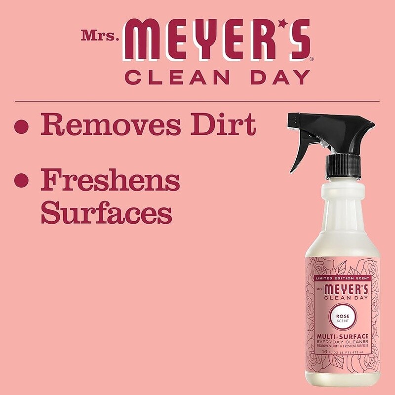 All Purpose Cleaner Spray Rose Scented Non-Porous Surface Cruelty Free 16oz New
