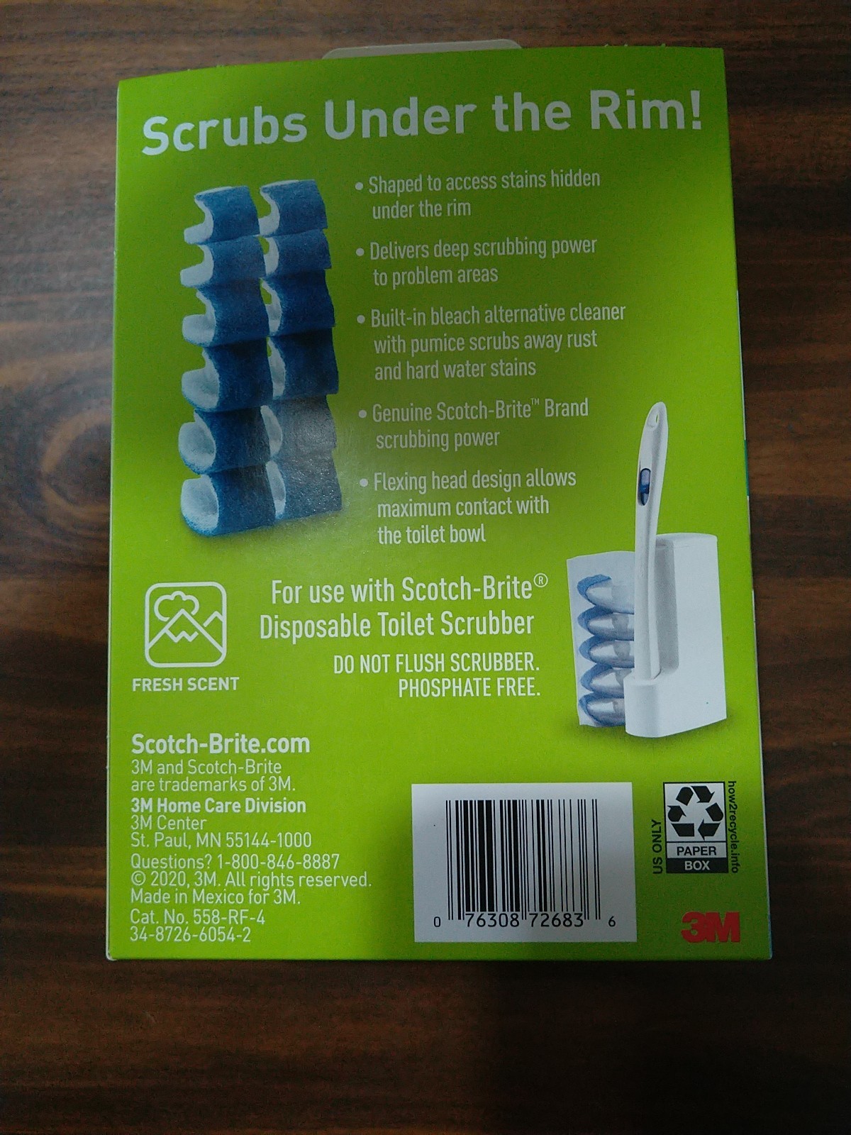 40 Pack Scotch Brite Disposable Toilet Scrubber Refills 10 Count Each 4 Boxes