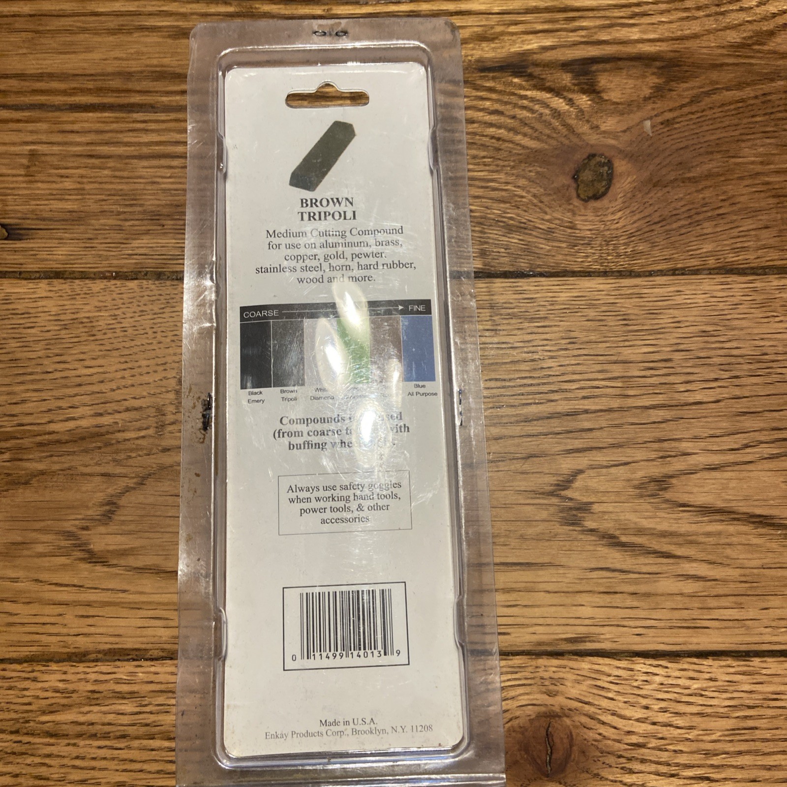 Brown Tripoli Polishing Compound 1 Lb Bar Metal Polishing Removing Scratches