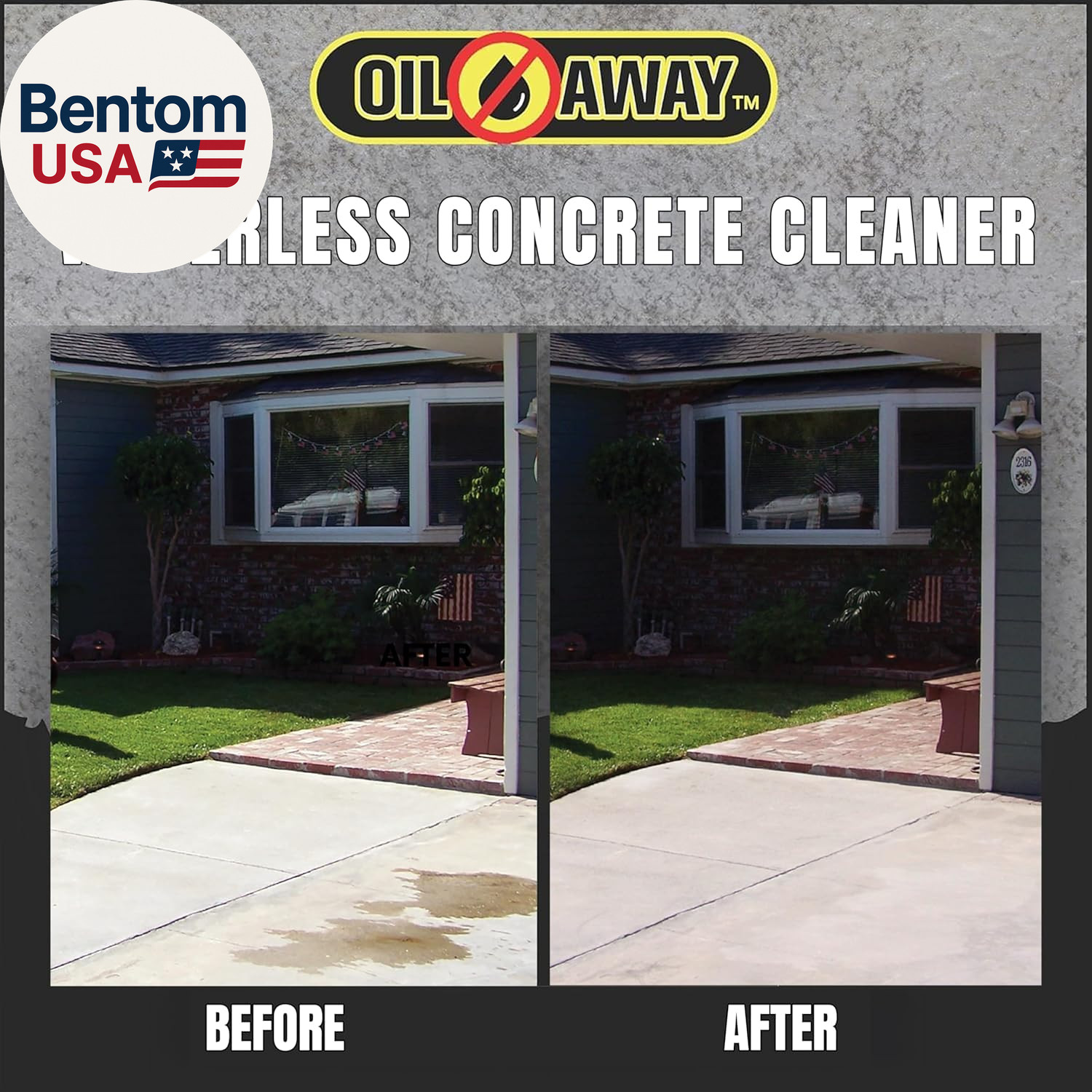 Oil Stain Fighter 10Oz Driveway Size | for Embedded, Dry Oil Stains | No Rinse C