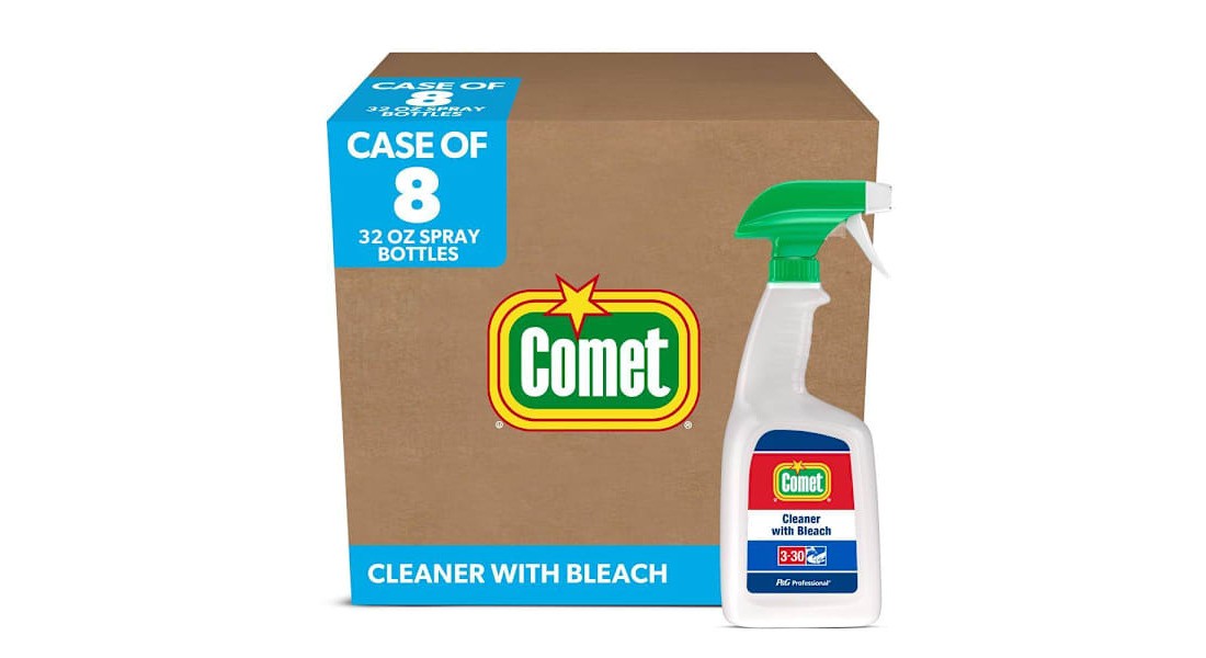 COMET 003700002287 32 oz. Cleaner with Bleach Spray Bottle Clear