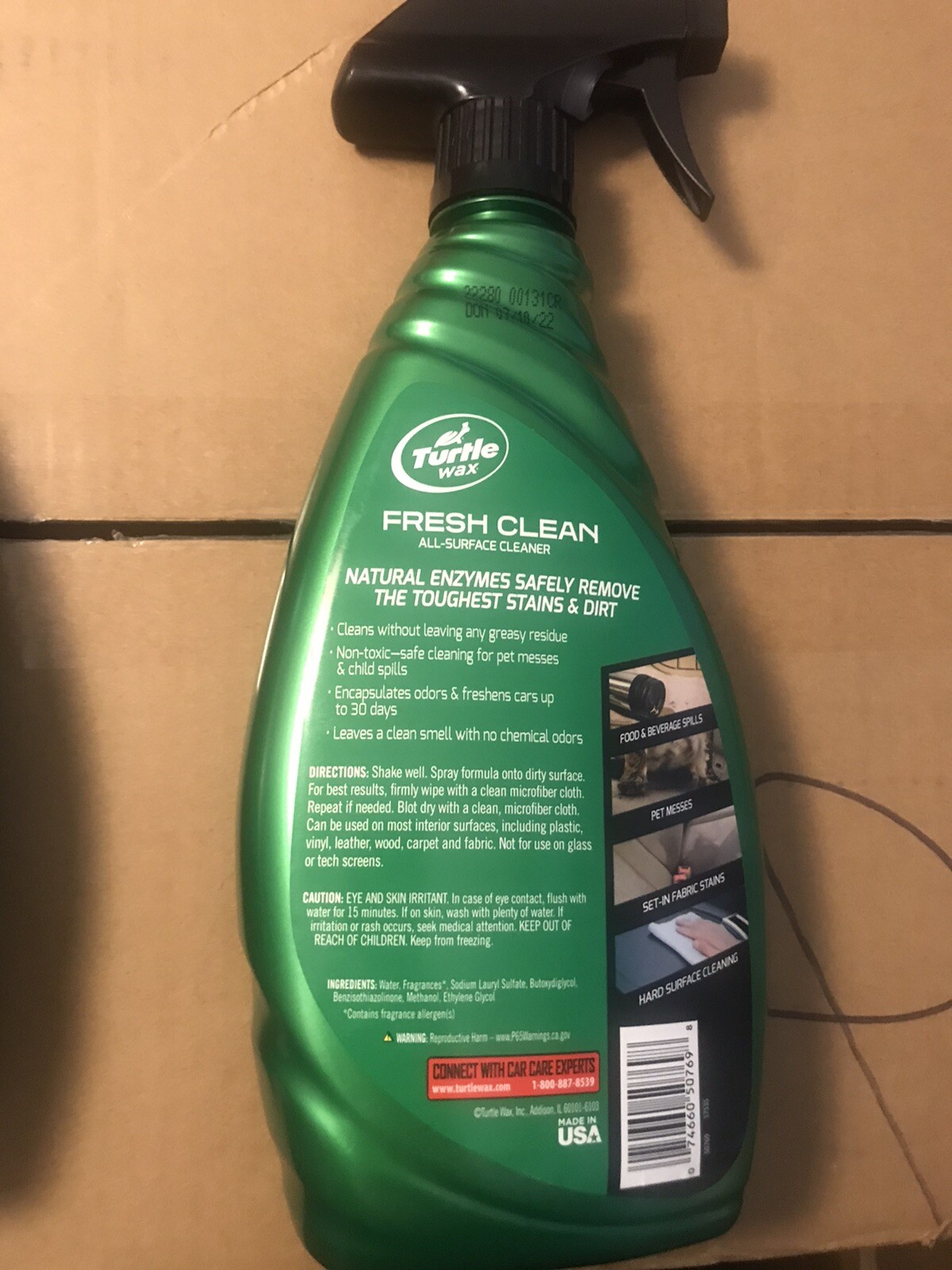 Turtle Wax Fresh Clean All Surface Automotive Cleaner, Liquid, 23 Oz. 50769