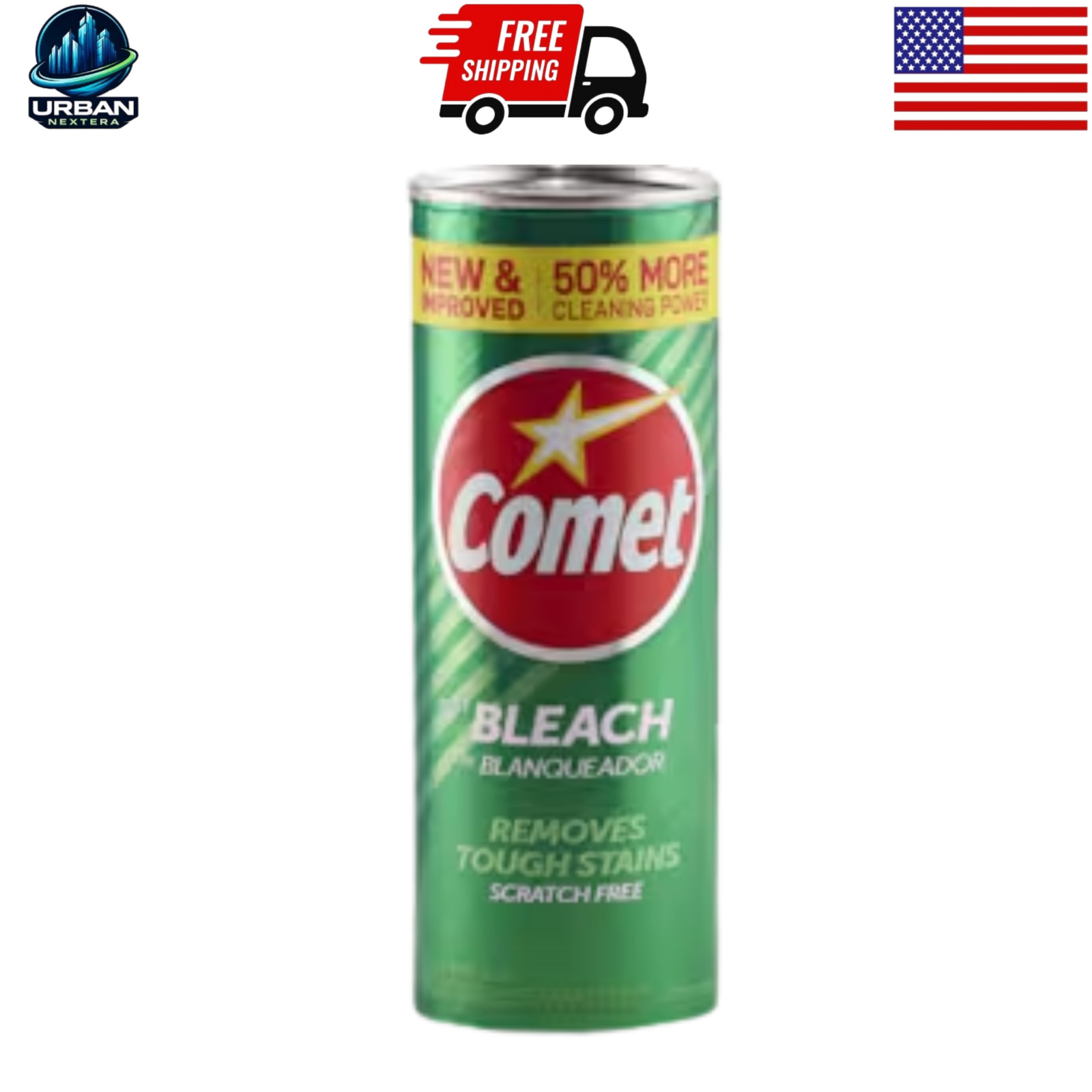 Comet All Purpose Cleaner 21oz Bleach Powder Pine Scented Cleaner