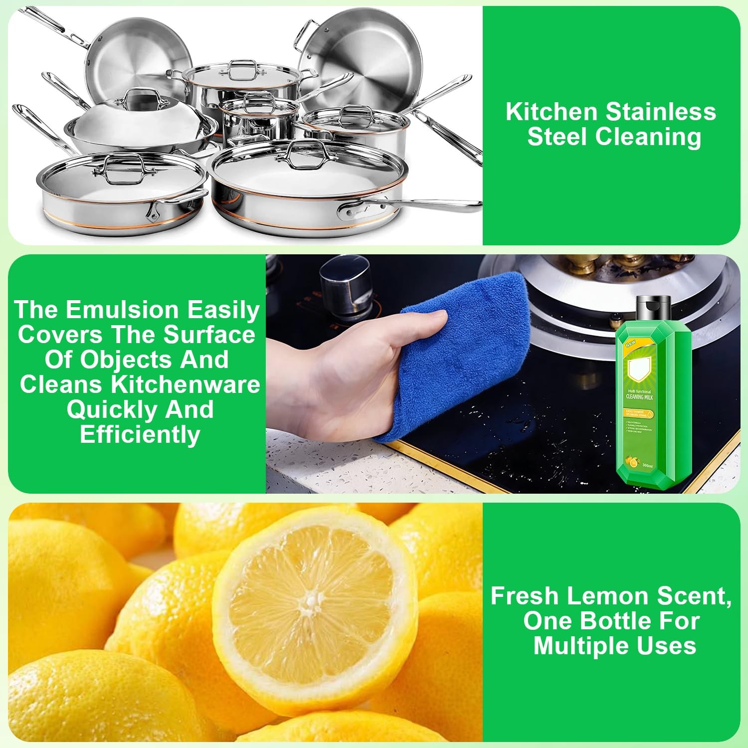 Cleaning Milk House Cleaner, Powerful Multifunctional Concentrated Cleansing