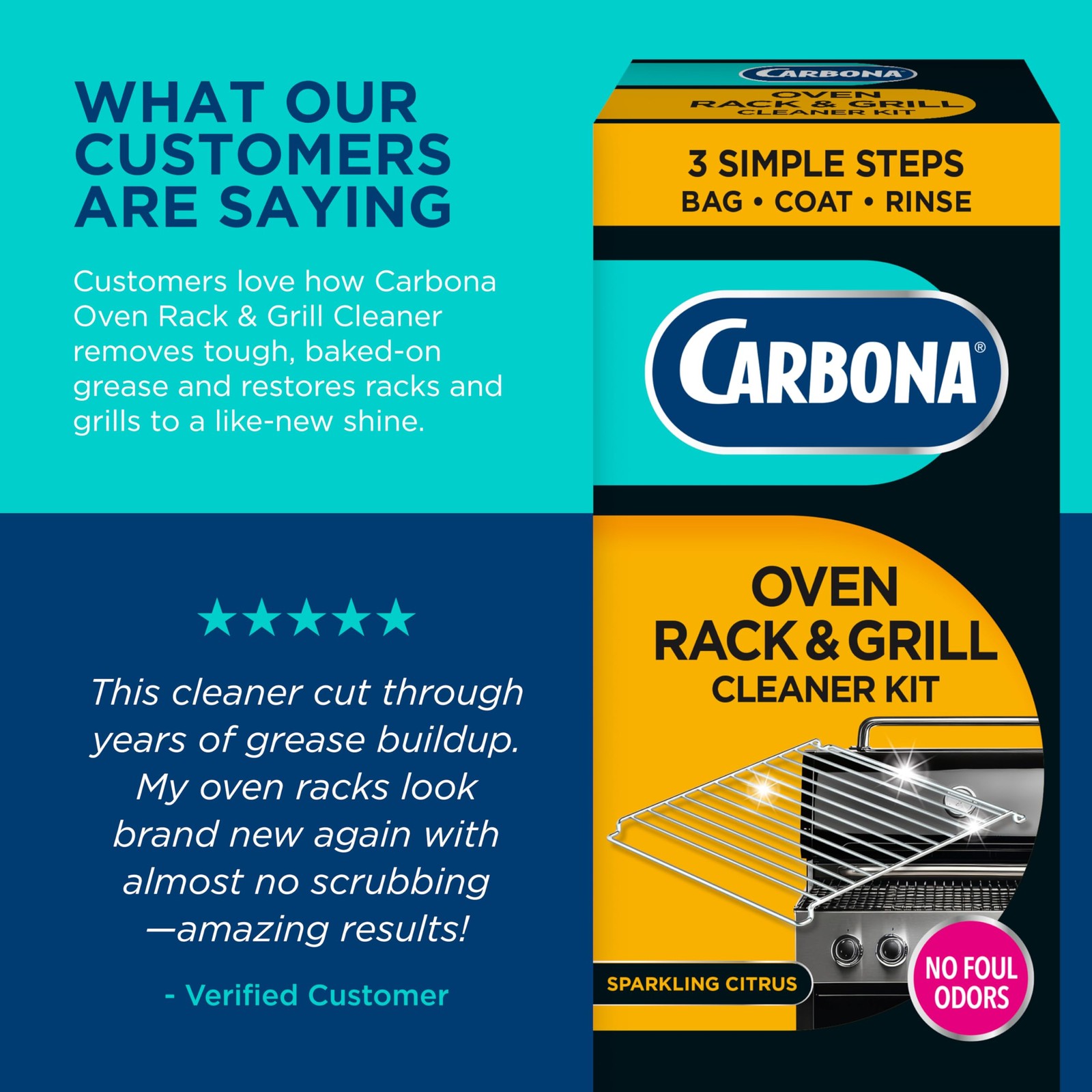 Oven Rack & Grill Cleaner | Eliminates Thick Grease & Build-Up | Griddle & BB…