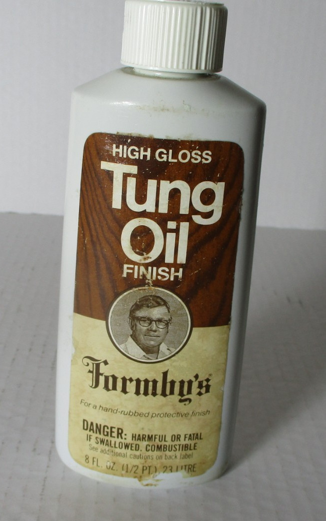Vintage Formby’s Tung Oil Finish High Gloss 8 Ounces Full Bottle 1980 Polish