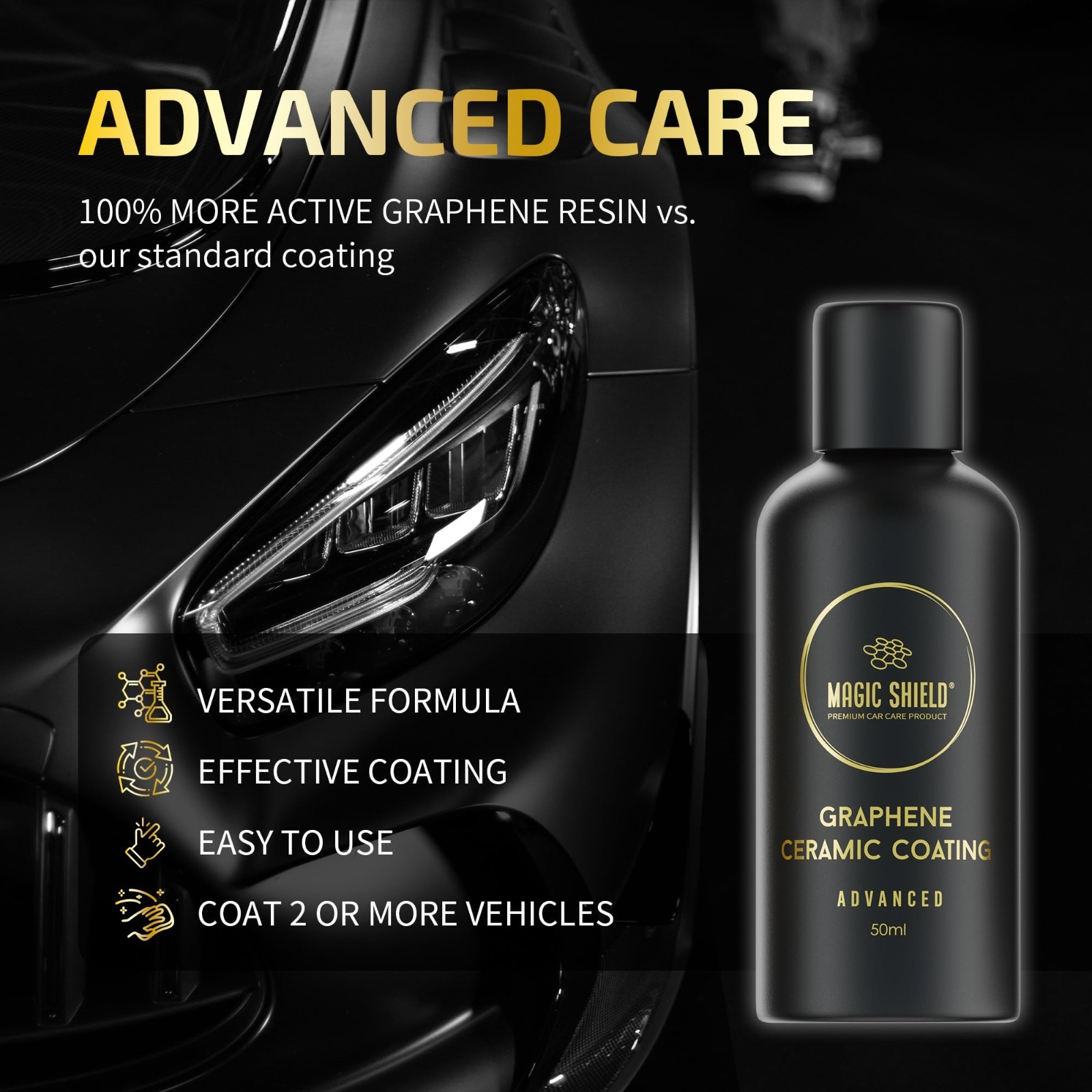 Graphene Coating for Cars – Self-Healing, 5+ Years Durability, SiO2 Ceramic Prot