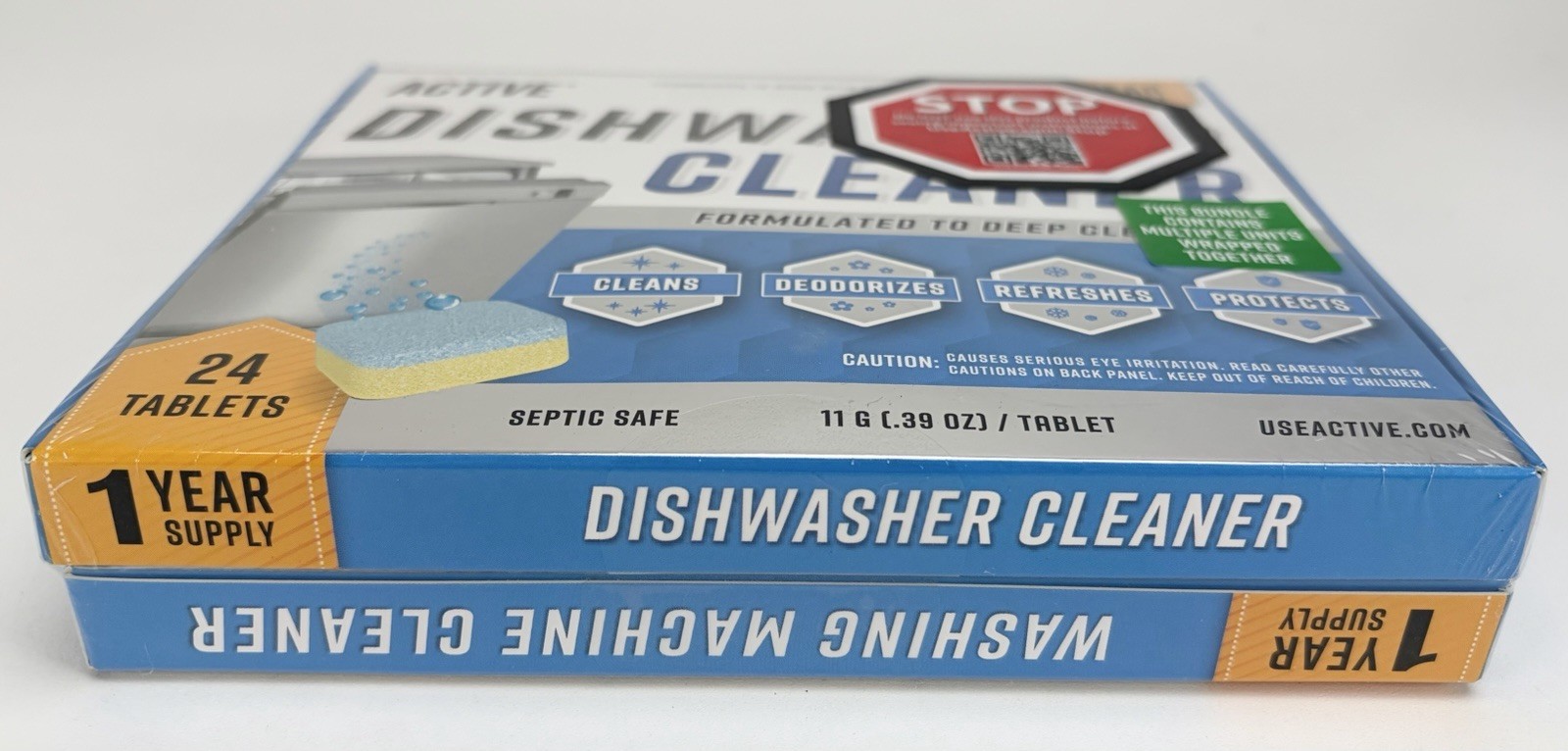 Active Washing Machine & Dishwasher Cleaner Bundle Pack (48 Cleaning Tablets)