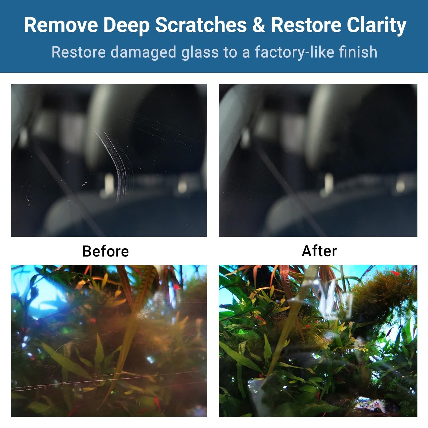 3” Glass Scratch Removal Kit for use with a Drill on All Glass Surface Repairs