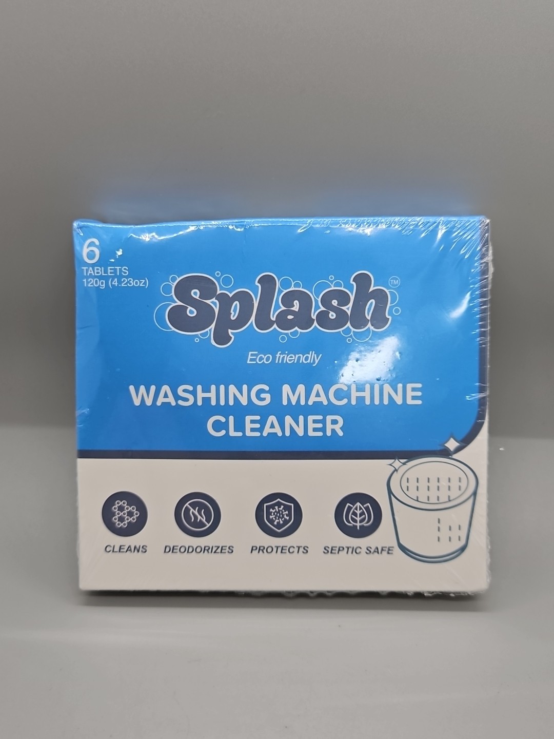 {D26} Splash Spotless Washing Machine Cleaner Deep Cleaning All Washers 6 Tabs