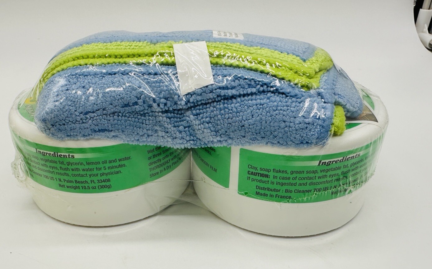 2 BioCleaner Natural 10.5oz All Natural Multi Purpose Microfiber Cloth Sealed
