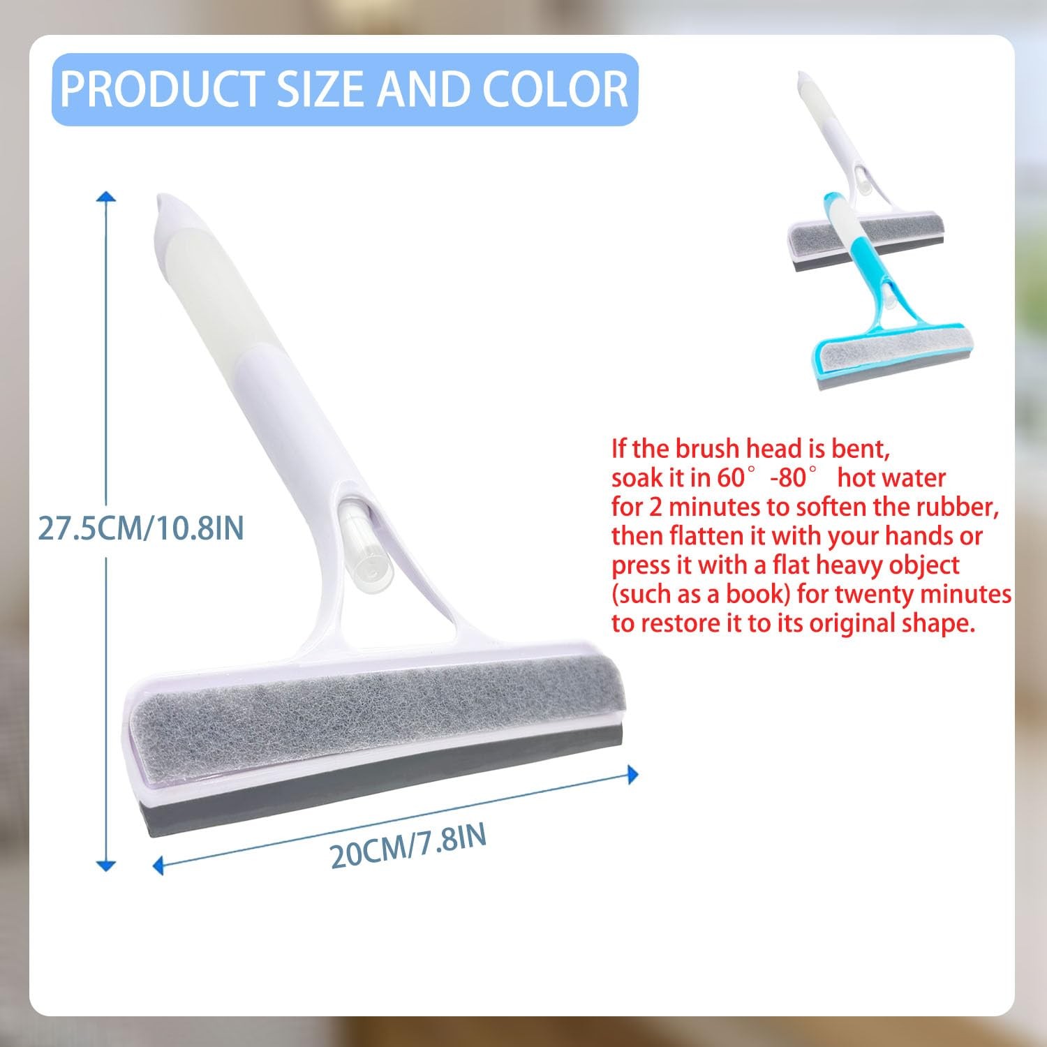 3 in 1 Spray Squeegee, 3 in 1 Window Cleaning Scraper, Window Squeegee with S…